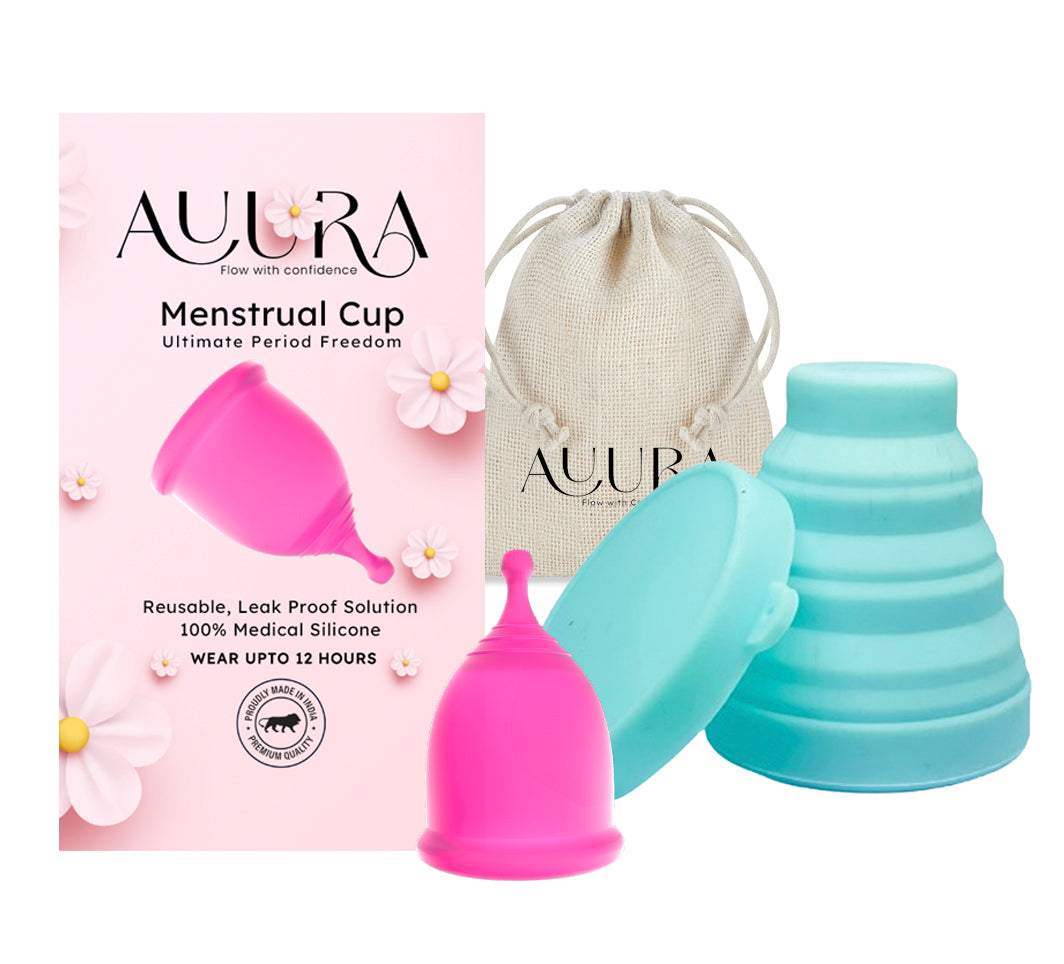 AUURA Menstrual Cup and Sterilizer Combo